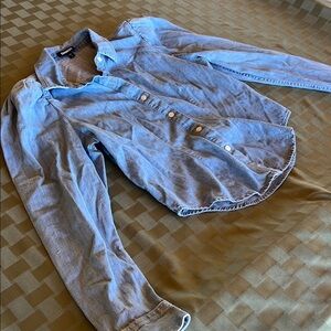 Express Sky Blue Denim Shirt